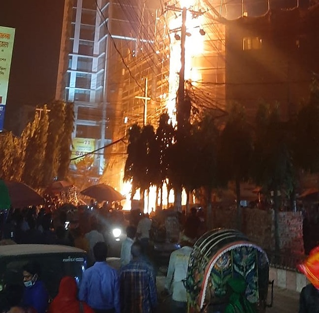 চট্টগ্রামের, আগ্রাবাদ, চেম্বার হাউসে, আগুন